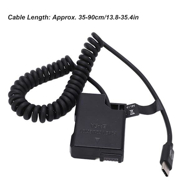 Type C Strømadapter DC Kobling ENEL14 Fuld Dekodning Dummy Batteri til Nikon D5600 D5500