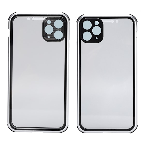 AntiPeep magneettinen adsorptio puhelimen kotelo Kaksinkertainen lasikansi iPhone 11 Pro Maxille