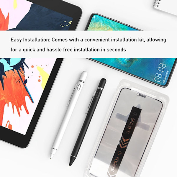 Privat telefonskärmsskydd 6.1in för Iphone XR Full Coverage Tunnt härdat glas Anti-fingeravtryck Telefontillbehör med verktyg
