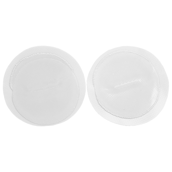 2 stk oppblåsbare båtkajakk DRing Pad Patch PVC Marine rustfritt stål fast spenne (hvit)
