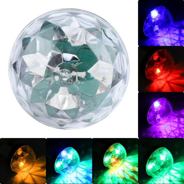 3W RGBW Mini USB Disco Ljus Mobiltelefon Bärbar Kristall Magi Ba