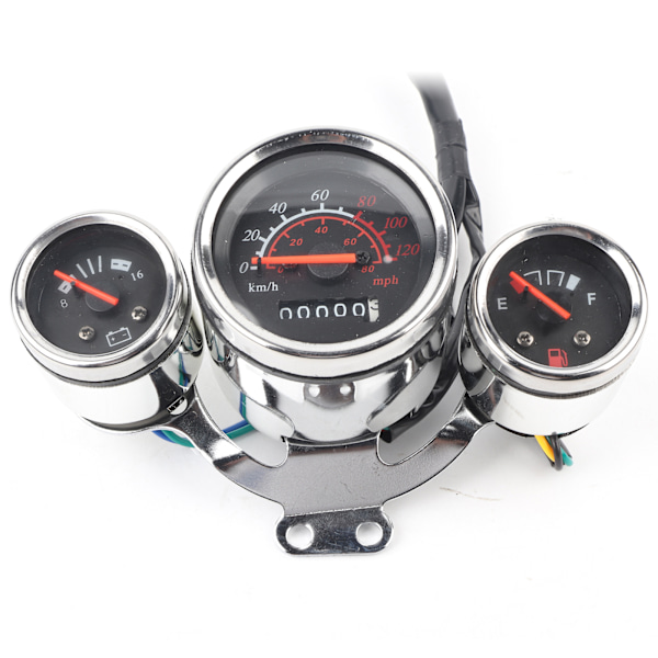 Motorcykel Instrument Digitalt Omdrejningstæller Speedometer Kilometertæller Måler Gauge Kit