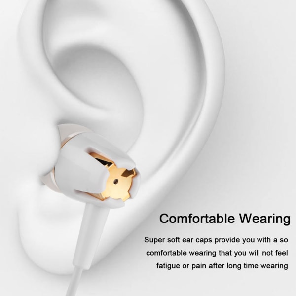 Handsfree-samtal typ C-hörlurar i örat Super Deep Bass typ C-hörlurar med mikrofon för LETV