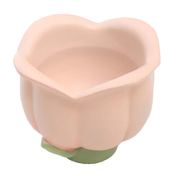 Blomsterformet opbevaringsboks Innovativ sød harpiks opbevaring dekorativt ornament til entrebord toiletbord Tulipan