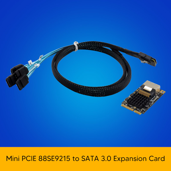 Mini PCIE-udvidelseskort 4 SATA 3.0 6Gb/s RAID MSI NCQ AHCI 1.0 88SE9215 Udvidelseskort til værtscontroller