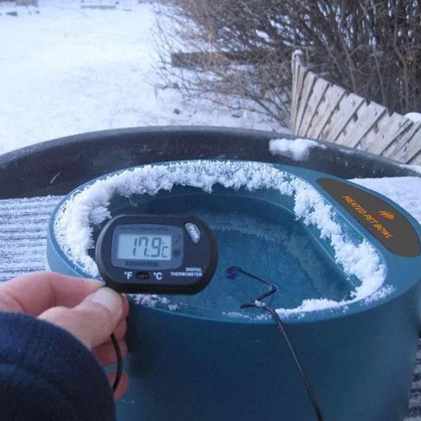 Uppvärmd hundskål Automatisk konstant temperatur Värmebevarande termisk vattenskål för husdjur med vattentät strömbrytare