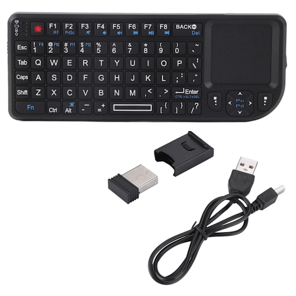 2,4 GHz trådløs touchpad/genopladelig ultra mini tynd USB-baggrundsbelyst tastatur til PS3/4, til XBOX 360