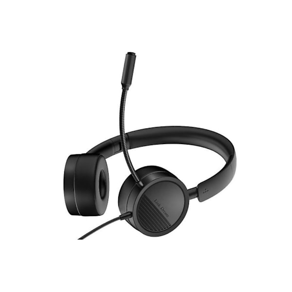 Professionellt Stereoheadset med Mikrofon för Tydlig Kommunikation, Bredbandsljud & Högkvalitativ Brusreducering, Plug and Play för Windows,