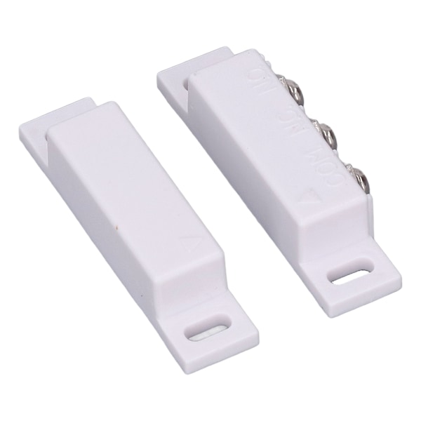 2 sett magnetisk rørsensor NO NC kablet overflatemontert magnetisk kontaktsensor for dørvindu