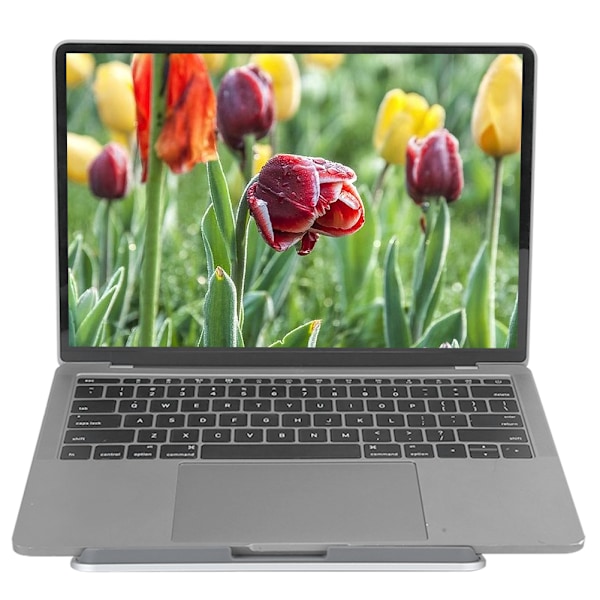 Bärbar skrivbordsstativ för bärbar dator, MacBook, surfplatta, justerbar hopfällbar hållare, silvergrå