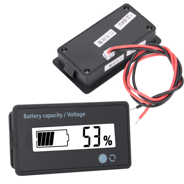 GY-6GD PCB HTN Batterikapacitetsmonitor Indikator LCD-skärm med blinkande larm 12-84V Vit
