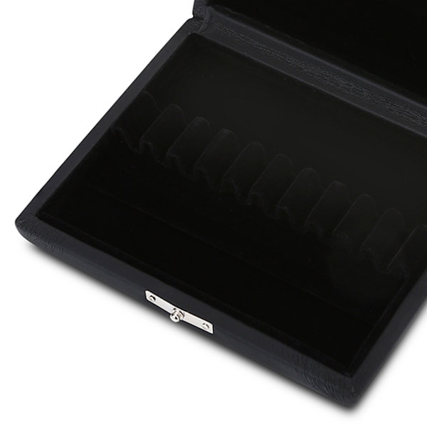 Trä PU Läderfodral Reed Case Holder Förvaringslåda för 10 st Oboirör #1