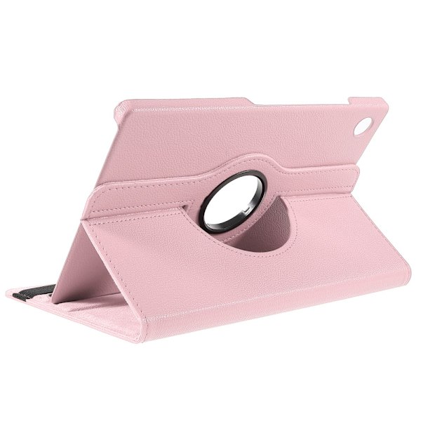 Samsung Galaxy Tab A9+ 360 Litchi Fundal Rosa con Soporte Rotatorio