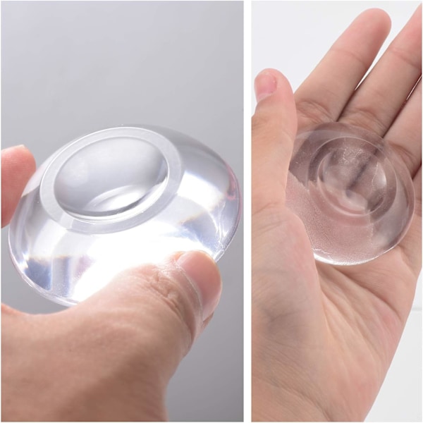 DIY Hantverksmaterial för Väggskydd, Ultra-Mjuka och Långvariga, Klar 9ST Transparent Glasförstoringseffekt Kupolplattor, Återanvändbara och