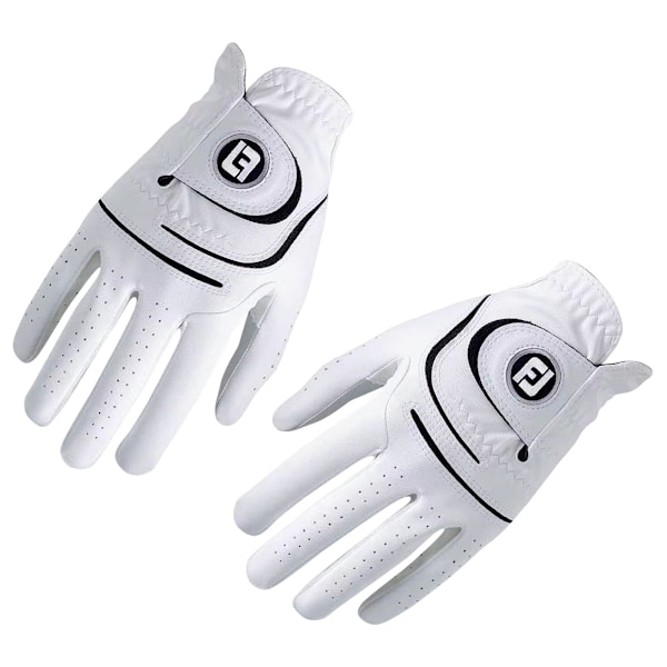 Golfhandskar för herrar, set, prestanda i alla väder med avancerat prestandaläder, ComforTab-stängning för säker passform, 2-pack