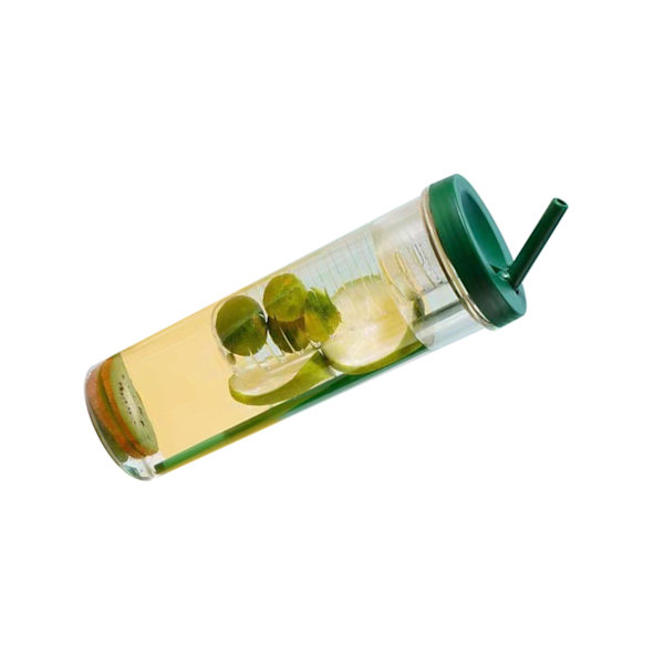 700 ml halmkopp transparent plastflaska med halmport