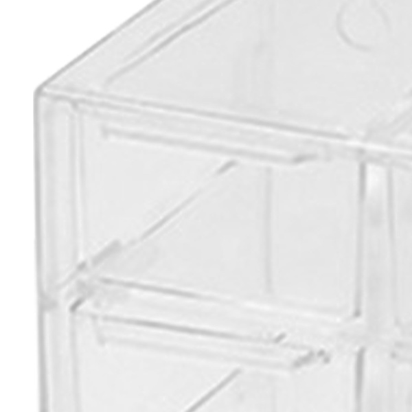 Rutnät förvaringslåda dammtät transparent plastbehållare arrangör för smycken halsband DIY konst hantverk