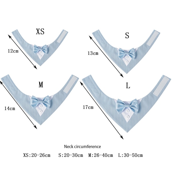 Formell hundbröllopsbandana hundhalsband med fluga födelsedagskostym justerbar husdjursfest Tux，SVART