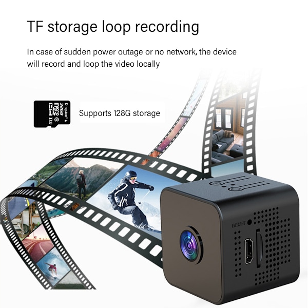 Mikroövervakningskamera, 4K Ultra HD Mini Spionkamera, Osynlig Mörkerseende För Diskret Övervakning, Långvarigt Batteri Stöder Förlängd Användning