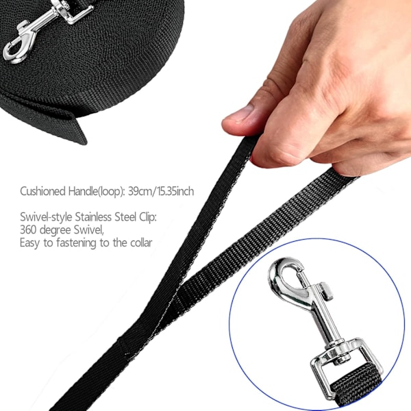 Pet Adventure Koppel, Lång Valpkoppel För Små Mellanstora Stora Hundar, Slitstark Nylon Hundträningskoppel Med Trasselfritt Vridlås, Perfekt För Camping