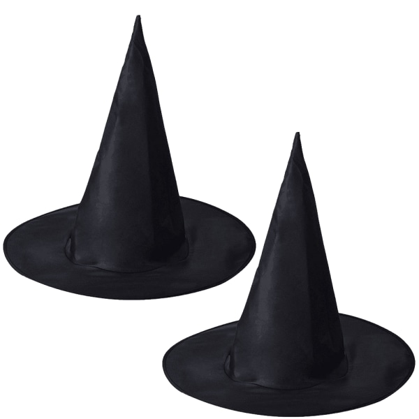Häxhatt Halloween kostym Wicked Witch Accessoar black S