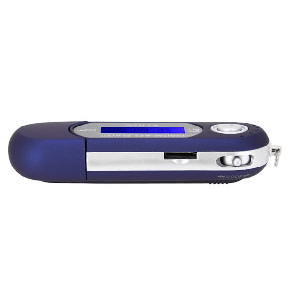 Bærbar musik MP3 USB-afspiller med LCD-skærm FM-radio stemme hukommelseskort blå