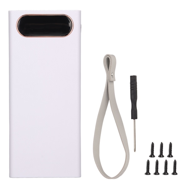 L16 16x18650 DIY Power Bank 2 USB-lähtöä 22,5 W:n pikalataus Akun kotelo LCD-näytöllä ja Micro Type C -tulolla