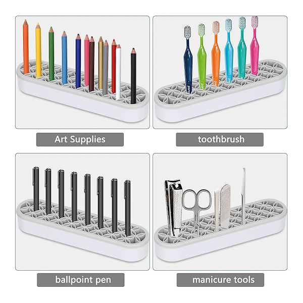Silikone Makeup Børsteholder, Multifunktionel Kosmetik Opbevaringsboks Desktop Organizer