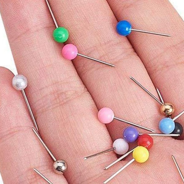 Återanvändbara kartnålar, 10 blandade färger med multifunktionell låda, enkel insättning i papper, kork, gummi, skumskiva