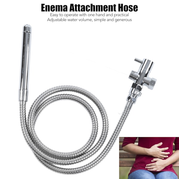 Lättinstallerad duschtillsats, personlig hygienkit, justerbart vattentryck, flexibel rostfri slang, bred anpassning för dusch eller handfat
