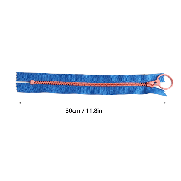 10 stängda handgjorda blixtlås 30 cm längd färgglada DIY-blixtlås för väska kläder