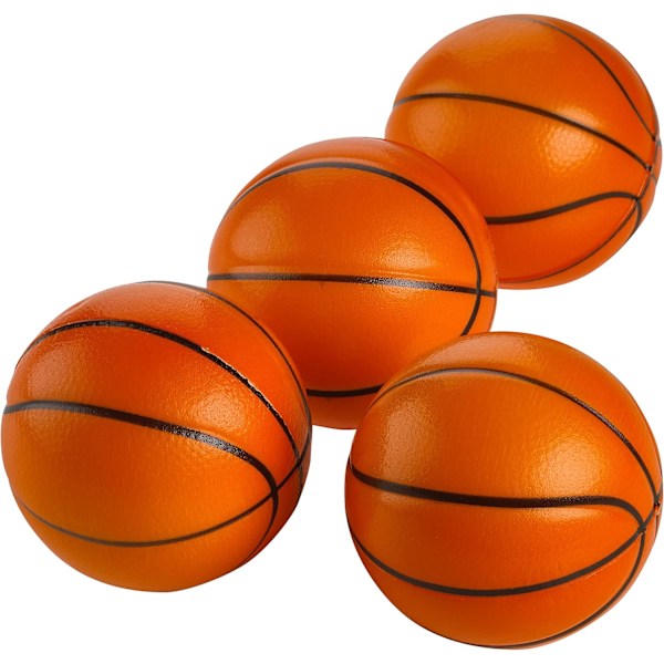 Miniatyr Basketboll i Skum för Inom- och Utomhuslek, Autentisk Realistisk Design, Högkvalitativt PU-material, Stressreducerande Leksak, Bedårande Design med Enkelt Grepp
