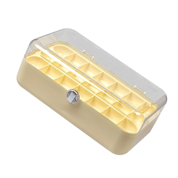 Smykkeopbevaringsboks PET PP PE Multi Layer Smykkeorganisator Display Case med klart låg til øreringe halskæder ringe