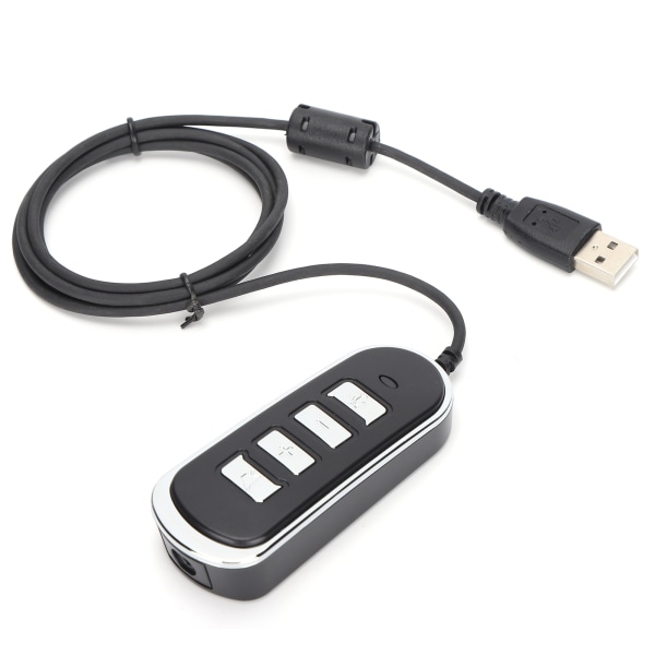 Puhelinkeskuksen kuulokemikrofonin sovitin, langallinen 3,5 mm naaras - USB uros