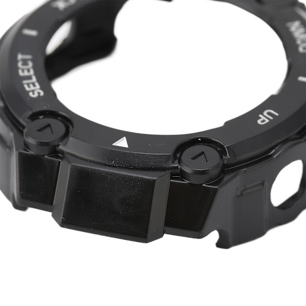 Plastskyddsskal för Amazfit TRex Watch Edge Bumper Protective Shell Frame(Svart skal  Vit text )