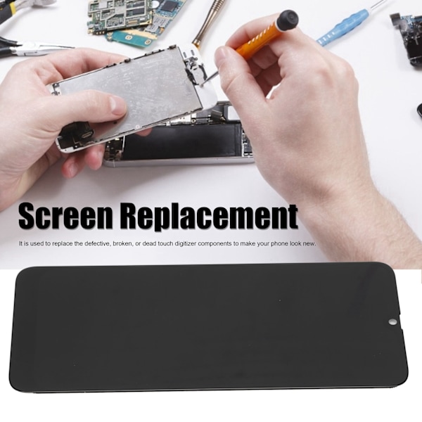Skärmersättning LCD-skärm Touch Digitizer Assembly för Samsung Galaxy A30S