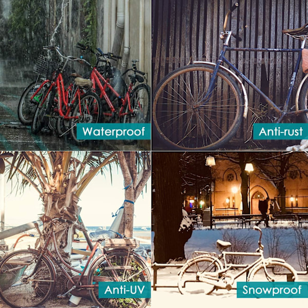 Cykelöverdrag för utomhusbruk, vattentätt & UV-skydd, slitstarkt Ripstop Oxford-tyg, cykelförvaringslösning för mountainbikes och landsvägscyklar, universell passform