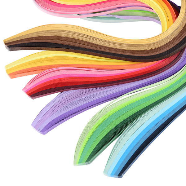 14PCS Paper Quilling DIY -sarjat 6-värisillä Quilling-liuskoilla DIY-askarteluvälinesarja