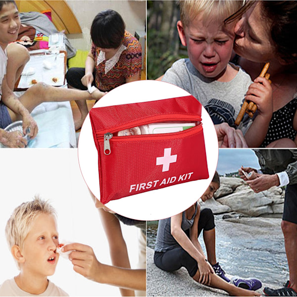 Bärbart Första Hjälpen-kit, Krisberedskap med Smidig Åtkomst för Medicinska Förnödenheter, Fuktskydd Kompakt Storlek för