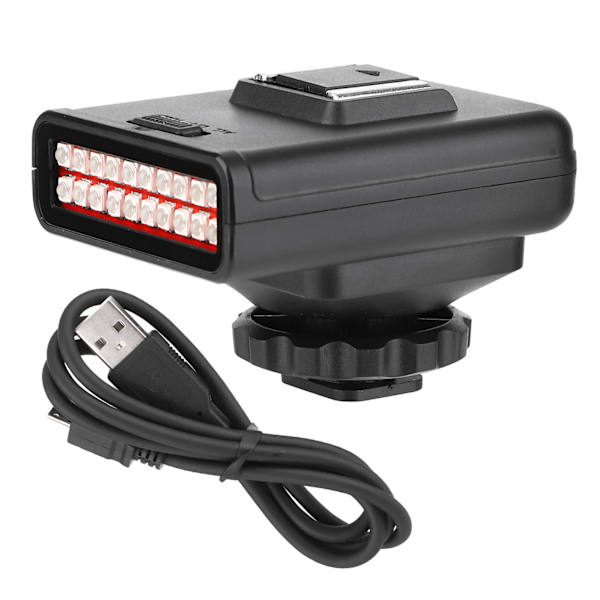 Ordro LN-3 Bærbar USB-lading Infrarød Fotografering Nattvisjonslys 20M Skyteavstand