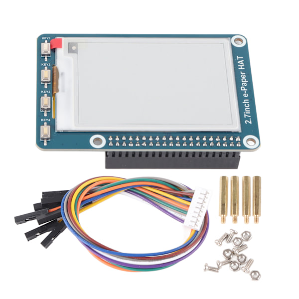 2,7 tuuman EPaper HAT EInk -moduuli 2-värinen näyttö Raspberry Pi / Arduino