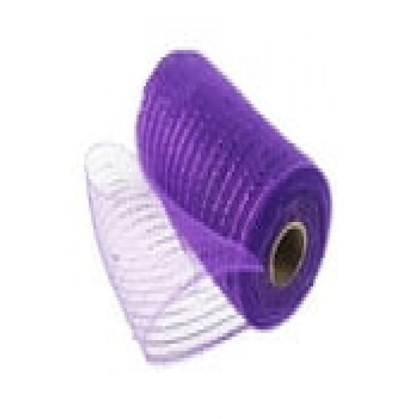 Polymeshband, Metallisk Folie Lila, 10 Yards, 10\"