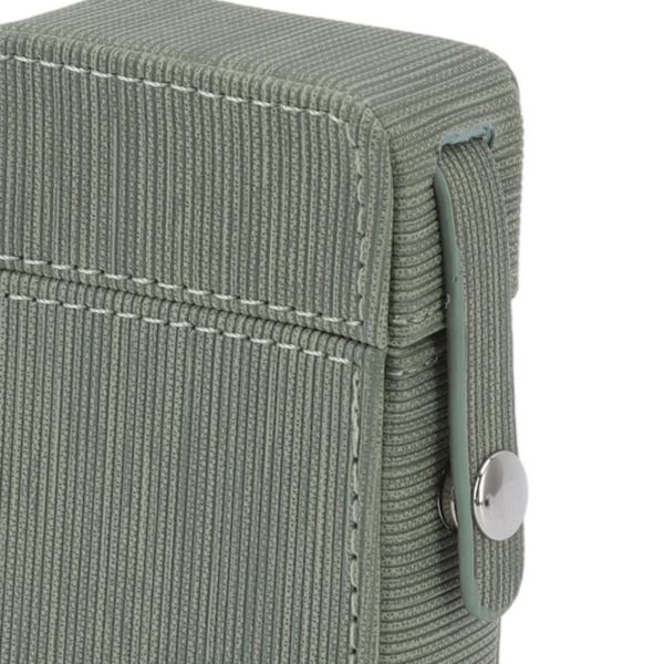 Cigarettboxhållare PU-flikdesign Bärbar cigarettbox Skyddande fodral för resor Daglig ärta grön
