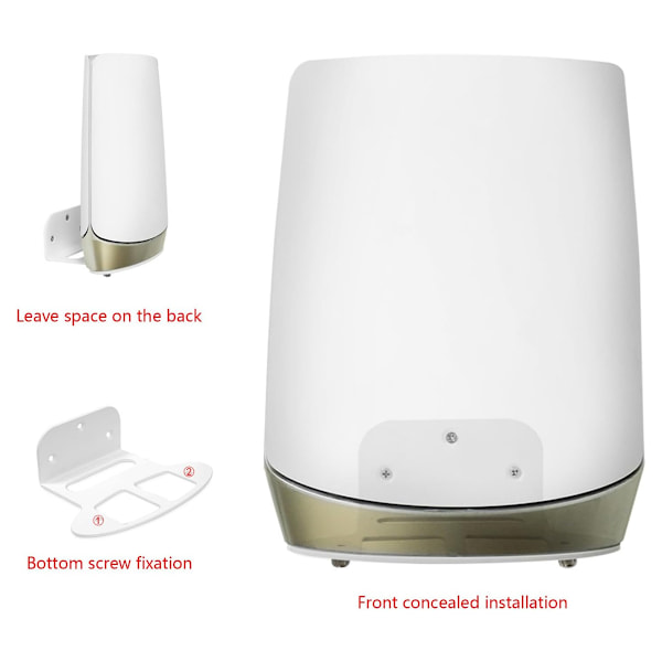 Orbi Väggfäste, Stilrent Väggfäste Erbjuder Problemfri Installation För Din Router, Perfekt För Att Förbättra Wi-Fi-täckningen I Hemmet Och