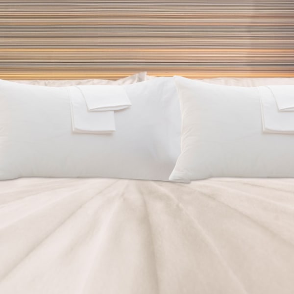2 stk bomull komfortable anti-allergi putetrekk putevar trekk hjemmedekor (hvit 40*60cm)