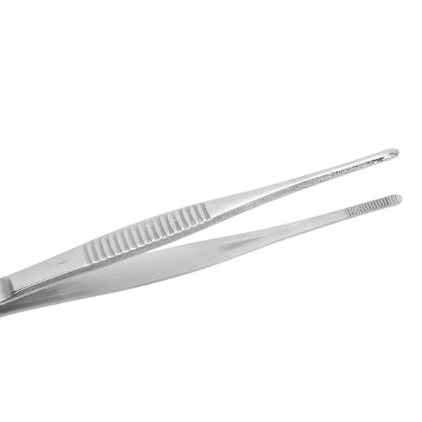 Dressing Forceps Serrated Straight Tip Slip Resistant Stainless Steel Surgical Tweezers 5.5in