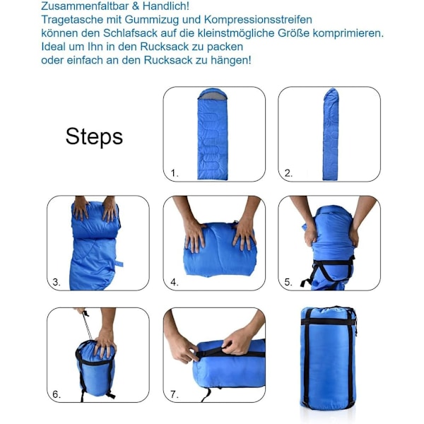 Äventyrsredo Sovsäck, Bluesign-godkänt Material, Fuktavvisande Beläggning, Perfekt För Både Friluftsentusiaster Och Resenärer (1x Filt)
