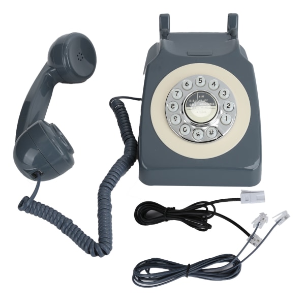 Europeisk stil fasttelefon Pastoral stil Telefon Antik Retro Klassisk kablet telefon