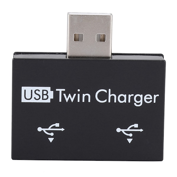 Mini högkvalitativ laddare förlängare USB-hubb för bärbar dator/skrivbord svart