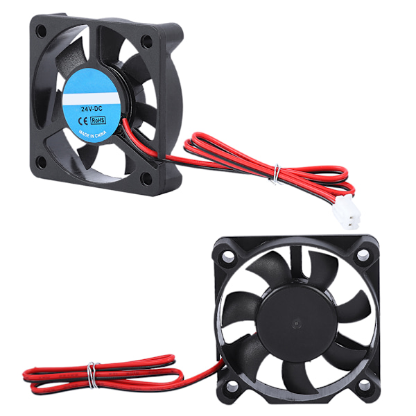 3D-printer tilbehør DIY 5010 køleventilator 2Pin 24V 4000-6500 RPM 8-14CFM